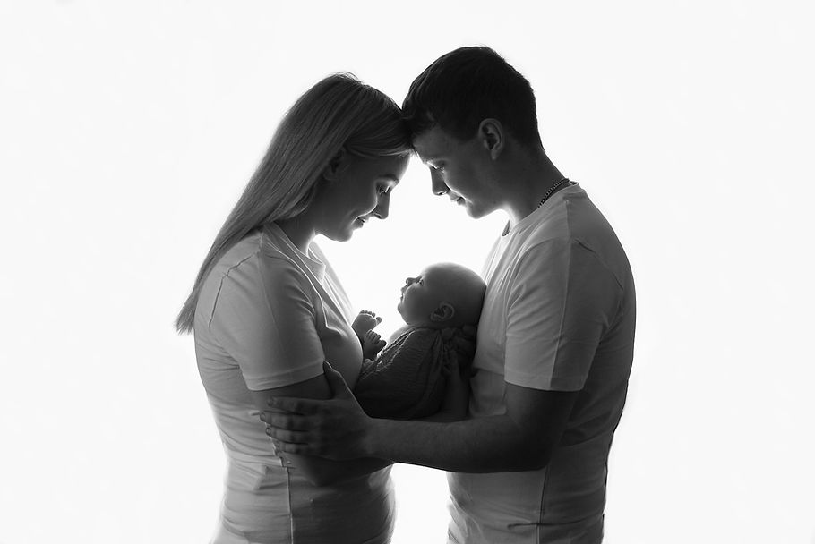 New parents doting on their baby girl at family photoshoot Newry Northern Ireland .jpg